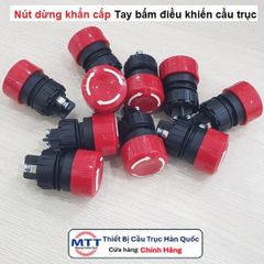 Nút dừng khẩn cấp E STOP tay bấm điều khiển cầu trục thương hiệu KG AUTO cấp bảo vệ IP65 điện áp 250V 6A