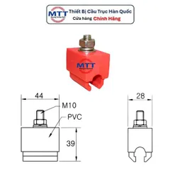 Kẹp treo ray điện P20 cầu trục thương hiệu MYUNG SHIN dùng cho ray điện 1P 3P 4P cầu trục xuất xứ Hàn Quốc chính hãng