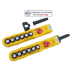 Tay bấm điều khiển tời điện H06ECAA thương hiệu KG AUTO loại có dây có nút dừng khẩn cấp điện áp 250V AC/ 6A; IP 65