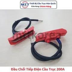 Đầu chổi tiếp điện cầu trục 200A thương hiệu MYUNG SHIN - Carbon Head 200A - Phụ kiện dùng cho tay lấy điện cầu trục