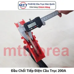 Đầu chổi tiếp điện cầu trục 200A thương hiệu MYUNG SHIN - Carbon Head 200A - Phụ kiện dùng cho tay lấy điện cầu trục