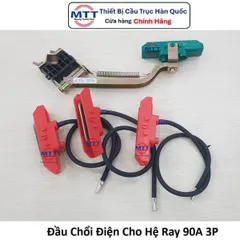 Đầu chổi tiếp điện cầu trục 90A dùng cho hệ ray điện cầu trục 1P 3P 4P 6P