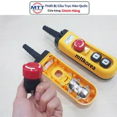 [HCM] Tay bấm điều khiển tời điện - Tay bấm điều khiển cầu trục có dây H02EA 2 nút 1 tốc độ có nút dừng khẩn cấp