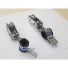 Con lăn treo cáp điện tròn cầu trục có đai ốc tùy chỉnh theo tiết diện dây điện khác nhau