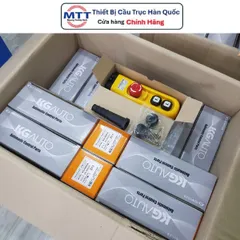 [HCM] Tay bấm điều khiển tời điện - Tay bấm điều khiển cầu trục có dây H02EA 2 nút 1 tốc độ có nút dừng khẩn cấp