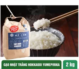 Gạo Yumepirika Hokkaido Nhật Bản – Hạt Dẻo Ngon, Chuẩn Gạo Nội Địa Nhật Gói 2kg