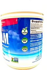 Bột bổ sung magie Natural Vitality Calm với hương vị mâm xôi-chanh 325 mg 20 oz (567 g).