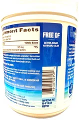 Bột bổ sung magie Natural Vitality Calm với hương vị mâm xôi-chanh 325 mg 20 oz (567 g).