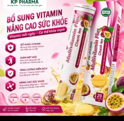 Sủi multuvitamin vị chanh leo rất ngon giúp tăng đề kháng và mát gan, týp 20 viên (date mới)