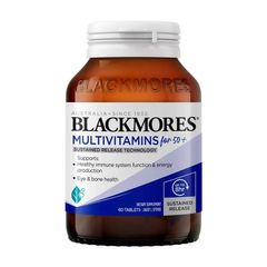 Blackmores Multivitamin for 50+ Cung cấp vitamin hỗ trợ sức khỏe hệ thần kinh giảm căng thẳng giúp ngủ ngon sản xuất Úc
