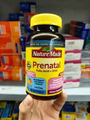 Viên uống vitamin tổng hợp cho bà bầu Nature Made Prenatal Folic Acid + DHA ( 90 viên).