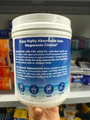 Bột bổ sung Magiê giảm căng thẳng Natural Vitality Calm (Hương Mâm xôi - Chanh) 567g