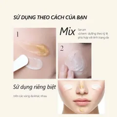 Kem +serum d'Alba serum & kem dưỡng ẩm kép, da căng mịn không bết rít White Truffle Double Serum & Cream 70g
