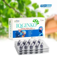 [CHÍNH HÃNG] Viên Uống Bổ Não IQGinko Bulgaria (Hộp 30 Viên) – Tăng Cường Tuần Hoàn Máu Brain, Giảm Đau Đầu, Mất Ngủ & H