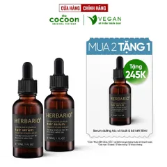 Bản Nâng Cấp - Serum - Tinh chất mọc tóc Vỏ Bưởi và Bồ Kết Herbario 30ml dưỡng nang tóc