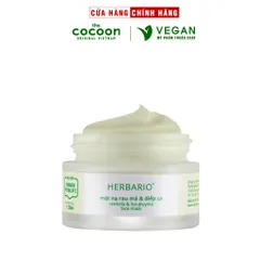 Mặt nạ Rau má & Diếp cá  herbario 30ml sạch mụn vegan mỹ phẩm thuần chay