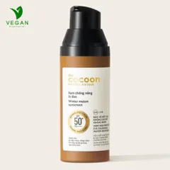 Kem chống nắng bí đao Cocoon 50ml quang phổ rộng, bảo vệ rất cao SPF 50 +, PA ++++ mỹ phẩm thuần chay