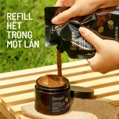 Túi Refill - Tẩy da chết cơ thể cà phê Đắk Lắk Cocoon 200ml VEGAN - mỹ phẩm thuần chay