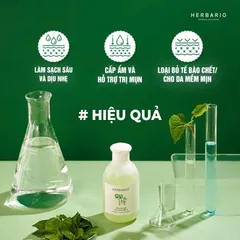 [SVIP] - Sữa rửa mặt Rau má & Diếp cá 200ml Herbario thuần chay