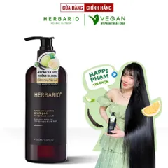 Bigsize - Bản Nâng Cấp - Dầu gội vỏ bưởi & bồ kết Herbario 500ml không sunfate không silicon