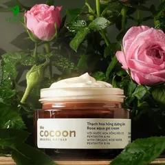 Thạch hoa hồng dưỡng ẩm COCOON 30ml kem dưỡng ẩm - Vegan thuần chay