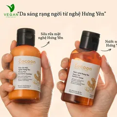 Sữa rửa mặt nghệ Hưng Yên cocoon 140ml sáng mịn da - VEGAN - Mỹ phẩm thuần chay