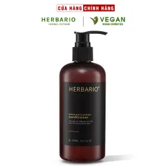 Dầu xả Vỏ bưởi & Bồ kết HERBARIO 300ml giúp tóc suôn mượt - VEGAN - Mỹ phẩm thuần chay