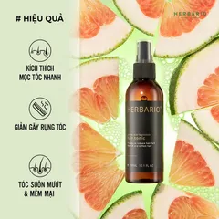 [HÀNG TẶNG KHÔNG BÁN] BẢN NÂNG CẤP - Nước xịt dưỡng tóc Vỏ Bưởi và Bồ Kết Herbario 100ml VEGAN - thuần chay