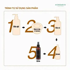 [HÀNG TẶNG KHÔNG BÁN] BẢN NÂNG CẤP - Nước xịt dưỡng tóc Vỏ Bưởi và Bồ Kết Herbario 100ml VEGAN - thuần chay