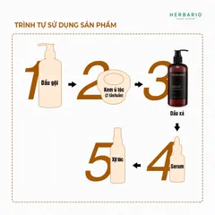 Dầu xả Vỏ bưởi & Bồ kết HERBARIO 300ml giúp tóc suôn mượt - VEGAN - Mỹ phẩm thuần chay