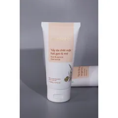 Tẩy da chết mặt hạt gạo & mơ Herbario 160ml thuần chay