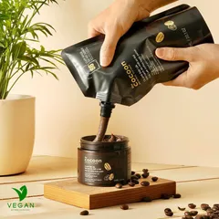 Big size Cà phê Đắk Lắk làm sạch da chết cơ thể body cocoon 600ml thuần chay