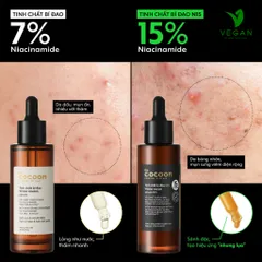 Serum tinh chất bí đao Cocoon 70ml N15 -15% niacinamide sach mụn Thuần Chay