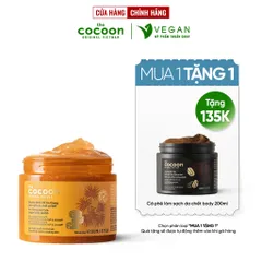Combo Đường thốt nốt làm sạch da chết body 200ml + Cà phê làm sạch da chết body 200ml Cocoon Thuần chay
