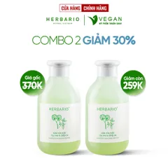 Sữa rửa mặt Rau má & Diếp cá herbario 200ml sạch mụn thuần chay