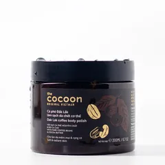 CÀ PHÊ ĐẮK LẮK LÀM SẠCH DA CHẾT CƠ THỂ THE COCOON VIỆT NAM 200ML VEGAN - Mỹ phẩm thuần chay