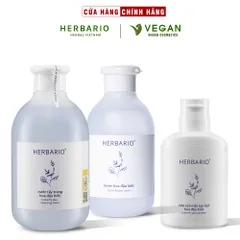 Bộ 3 Hoa đậu biếc chống lão hóa da: Nước tẩy trang 300ml + Toner 200ml + Sữa rửa mặt tạo bọt 100ml