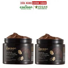 Combo 2 HŨ Cà phê Đắk lắk làm sạch da chết COCOON 200ml(Dak lak coffee body polish)