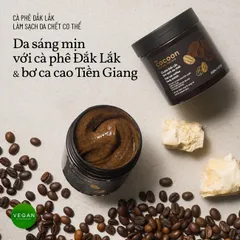 Combo 2 HŨ Cà phê Đắk lắk làm sạch da chết COCOON 200ml(Dak lak coffee body polish)