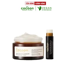 Combo Thạch hoa hồng dưỡng ẩm cocoon 30ml + Son dưỡng dầu dừa bến tre cocoon 5g VEGAN - mỹ phẩn thuần chay