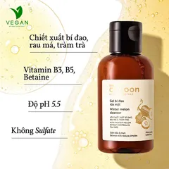Combo Gel bí đao rửa mặt cocoon 140ml + HŨ Cà phê Đắk Lắk sạch da chết cocoon 200ml