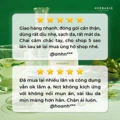 [Hàng tặng không bán] - Nước tẩy trang Rau Má & Diếp Cá Herbario 300ml thuần chay
