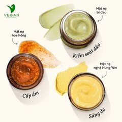 Top 8 Mặt nạ đắp mặt VEGAN Thuần Chay COCOON, HERBARIO dành cho mọi loại da