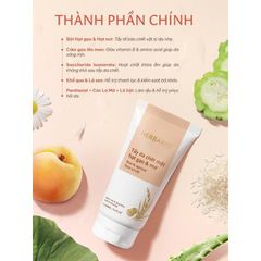 [SVIP] - Tẩy da chết mặt hạt gạo & mơ Herbario 160ml
