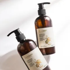 Combo gel tắm bí đao cocoon 310ml + Cải tiến mới - Nước dưỡng tóc tinh dầu bưởi pomelo 140ml