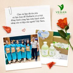 Sữa rửa mặt Rau má & Diếp cá Herbario 200ML giảm dầu mụn thuần chay