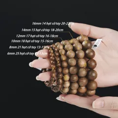 Vòng tay trầm hương VEGAN tròn đơn đủ size cho Nam và Nữ
