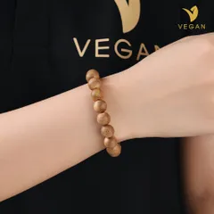 Vòng tay trầm hương VEGAN tròn đơn đủ size cho Nam và Nữ