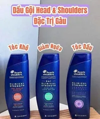 ￼Dầu Gội Làm Sạch Và Hỗ Trợ Giảm Gàu Nấm Head & Shoulders Clinical Strength Cho Da Đầu Dầu Nhờn/ Khô/ Ngứa 400g