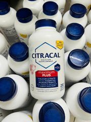 Viên uống Citracal Calcium Supplement + D3 |280 viên| Hấp thu lượng Calci tối đa vào xương & Hỗ trợ xương chắc khỏe [S/P Chuẩn Mỹ]